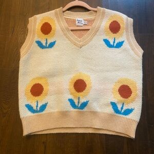 Sunflower Knit Vest